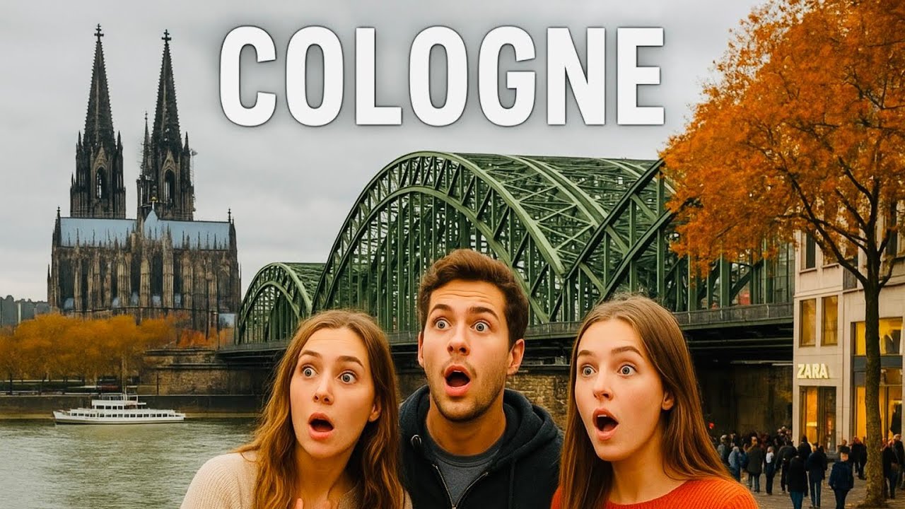 Cologne(Köln) Germany Part-1 4K- 60fps Walking tour's video through heart of the historic city 🌆 