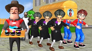 Scary Teacher 3D Tani Troll Shoes Hello Neighbor with Granny - Miss T CoffinDance Compilation screenshot 5