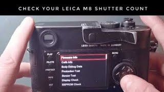 Leica M8 Shutter Count, Debug Menu and Sample Images