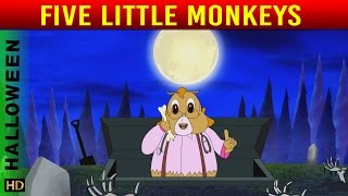 5 Little Monkeys (HD)  | Nursery Rhymes | Halloween Special | Shemaroo Kids