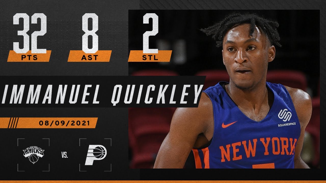 Immanuel Quickley drops 32 PTS & 8 AST in Summer League 🔥 | NBA ...