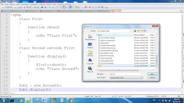 Single Inheritance By PHP