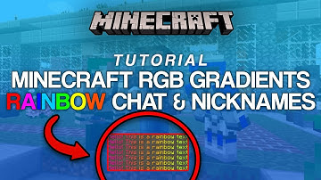 How to Write Minecraft Rainbow Text (RGB Gradient Chat & Nicknames Tutorial)