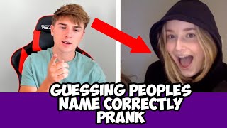 Guessing Peoples Names CORRECTLY PRANK on Omegle 2!