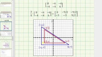 Ex 1:  Matrix Application: Recognize Translation or Dilation