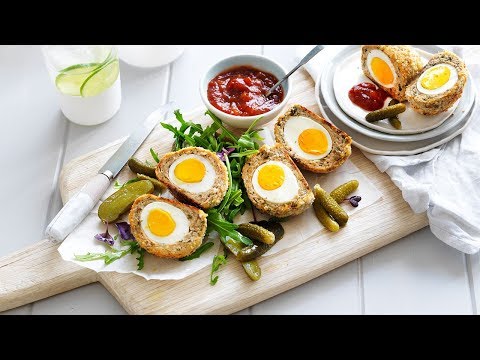 Baked Chicken Scotch Eggs Recipe