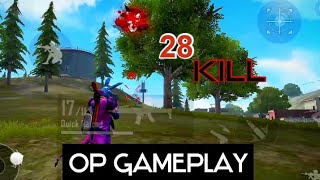 28 KILL | free fire overpower Gameplay 🥵 | INSANE ABU|  #freefire #opgameplay #sologameplay