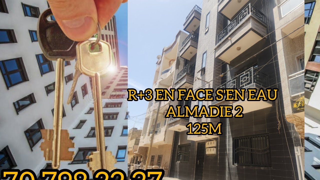 VILLA R+3 EN VENDRE EN FACE S'EN EAU ALMADI 2 SEDIMA 707983237