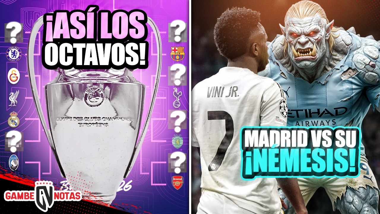 Así quedaron cruces de 8vos en Champions ¡Madrid va contra su Némesis! | ¿Barça vendería a Rashford?