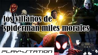 los villanos de spiderman miles morales. completo - YouTube