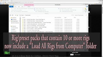 Rig Downloads Now Include "Load All Rigs" Folder