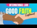 Bona Fide Good faith in International Law explained Lex Animata Hesham Elrafei