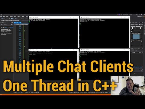 Multiple Chat Clients: One Thread (in C++)