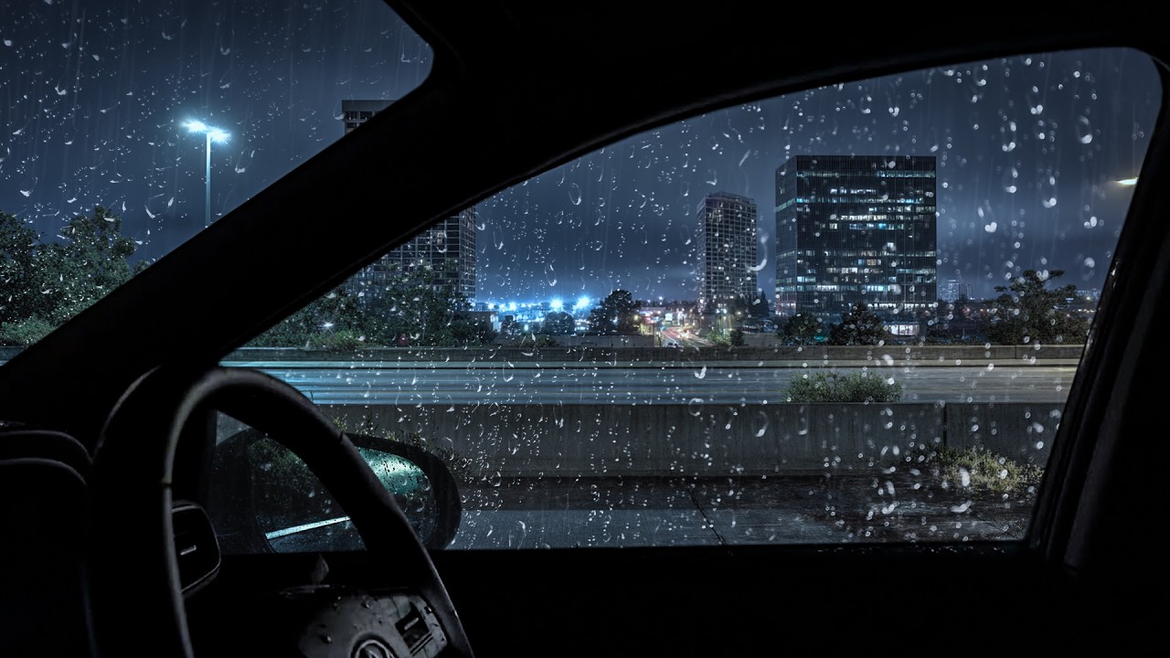 Heavy Rain Sounds to Stop Overthinking - Beat Insomnia, Calm Your Mind, White Noise for Sleep