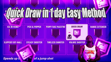 NBA 2K20 How to get HOF Quick Draw Badge in 8 hours (Easy Method)
