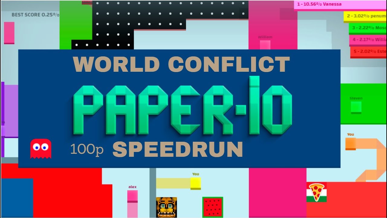 World Conflict in 03:47.233 by Vinny121 - Paper.io 2 - Speedrun