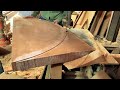 Amazing ingenious techniques  how woodworking workers build large monolithic hardwood curved door