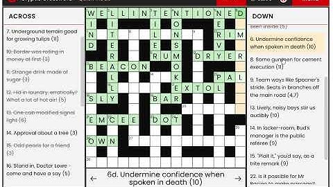 Lovatts Daily Cryptic Crossword (Beta Version) - 30 November, 2025