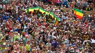Bolder Boulder 2017 finish line of the elite races (360 VR)