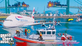 MASSIVE Plane Emergency Landing Destroys Bridge In GTA 5