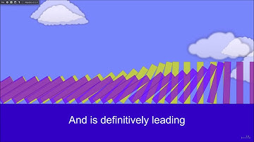 Friction/Frictionless domino simulation