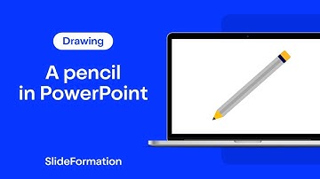 How to Draw a Pencil in PowerPoint - slow version tutorial