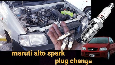 maruti alto spark plug replace
