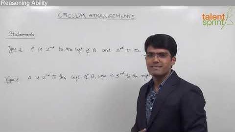 Circular Arrangement | Introduction | Reasoning Ability | TalentSprint Aptitude Prep
