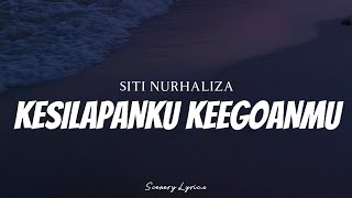 Video-Miniaturansicht von „SITI NURHALIZA - Kesilapanku Keegoanmu ( Lyrics )“