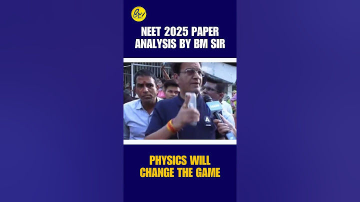 NEET 2025 Paper Analysis | Tough or Easy? BM Sir Instant Reaction! Will you get 720 this time? #n...