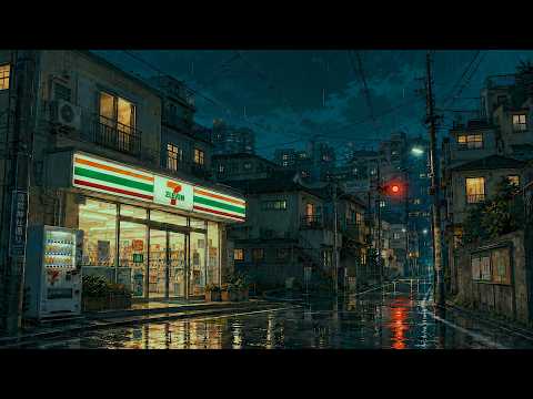 the neighborhood store. | rainy tokyo lofi for late night sleep | 3 hours