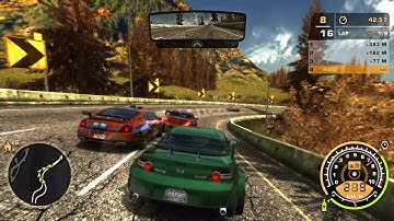 NFS Most Wanted REDUX V3 - Mazda RX8 VS 15 Opponents + Max Level Cops