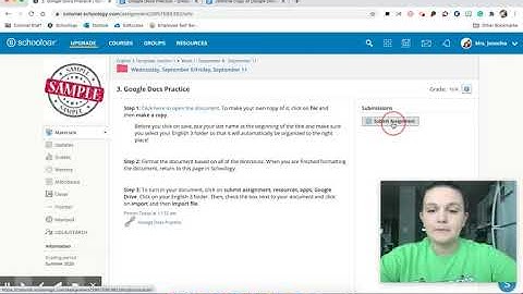 How to Make a Copy of a Google Doc and Submit on Schoology