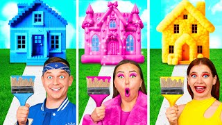 Домики Одного Цвета Челлендж | Сумасшедший Челлендж от Funny Funny