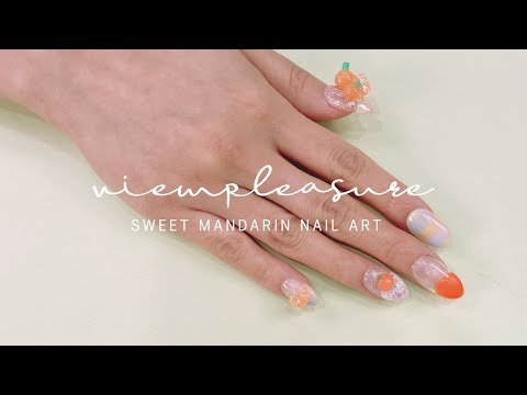 뷰확행 Live - 스톤칩을 활용한 과일네일 / Fruit nails using stone chips