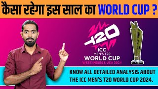 🏆 Detailed Analysis of ICC T20 World Cup 2024 : Playing Conditions, Stadium, Prediction & Winner ???