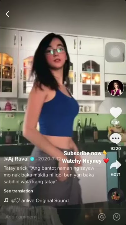 AJ Raval Funny Tiktok dancing caught by dad Jeric Raval