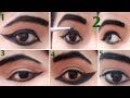 Different types of eye makeup |classical dance eye makeup| Cutipie Lima