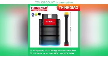 A must-have product! 2025 THINKCAR New Thinkdiag ALL System Car Diagnostic Tools ECU Coding Active