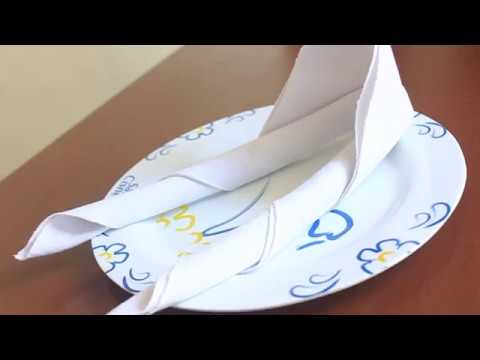 sailboat table napkin folding steps