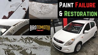 Paint peeling issue on Hyundai i20, We had to Strip down the Paint due to Paint Failure | Brotomotiv