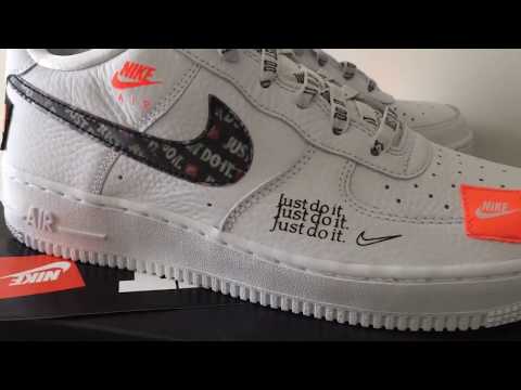 A Closer Look At The Nike Air Force 1 JDI Just Do It White Orange
