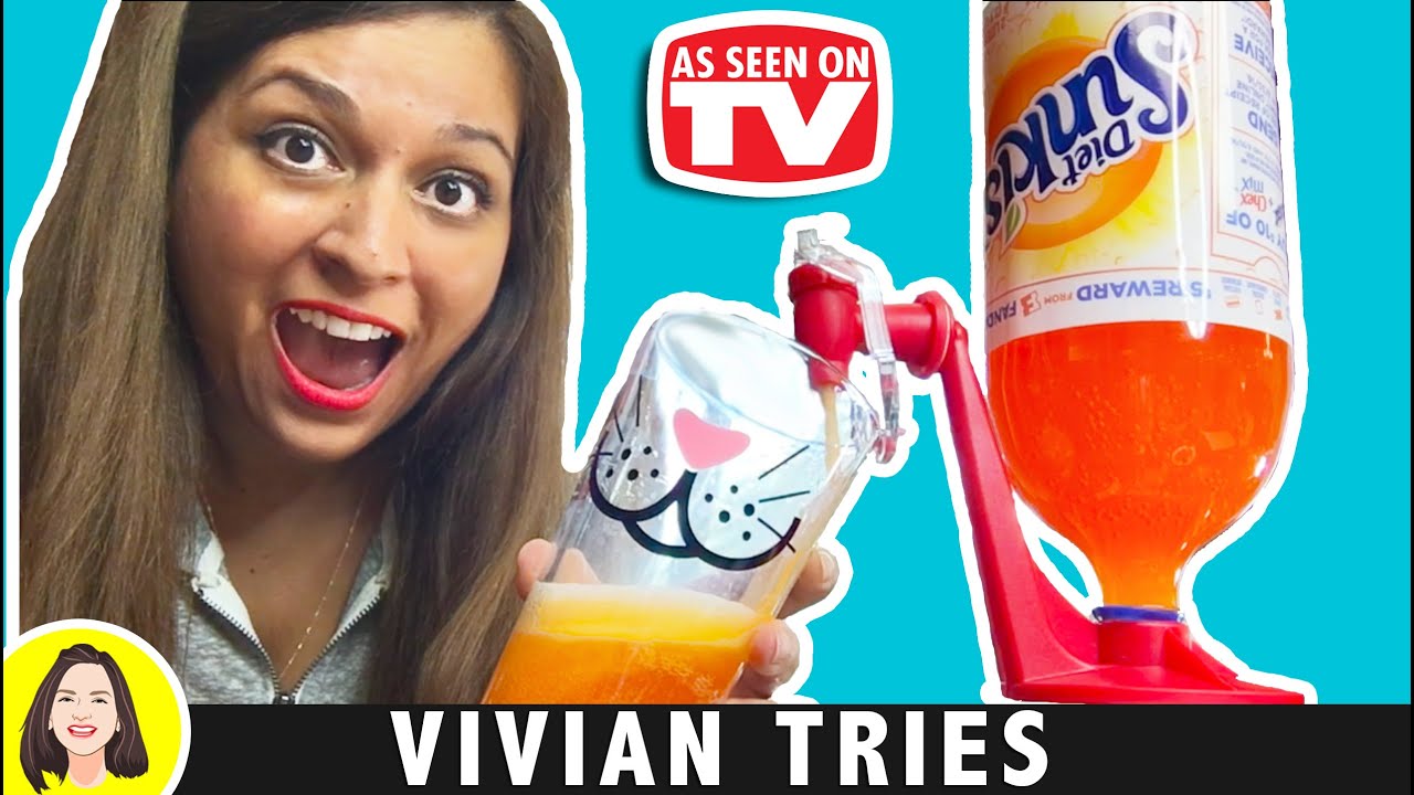 TESTING AS SEEN ON TV PRODUCTS FIZZ SAVER SODA GADGET POP DISPENSER