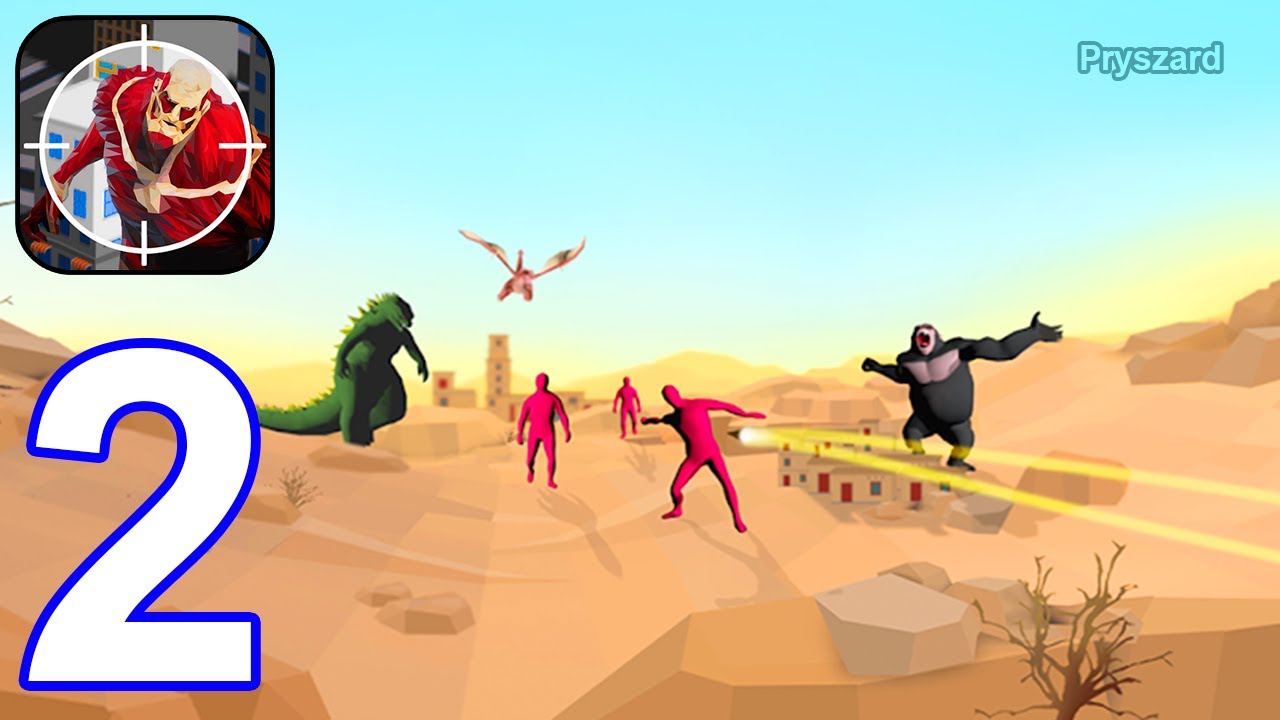 Giant Hunter Titan Wanted - Gameplay Walkthrough Part 2 Tutorial Level 14-23 (iOS, Android Gameplay)