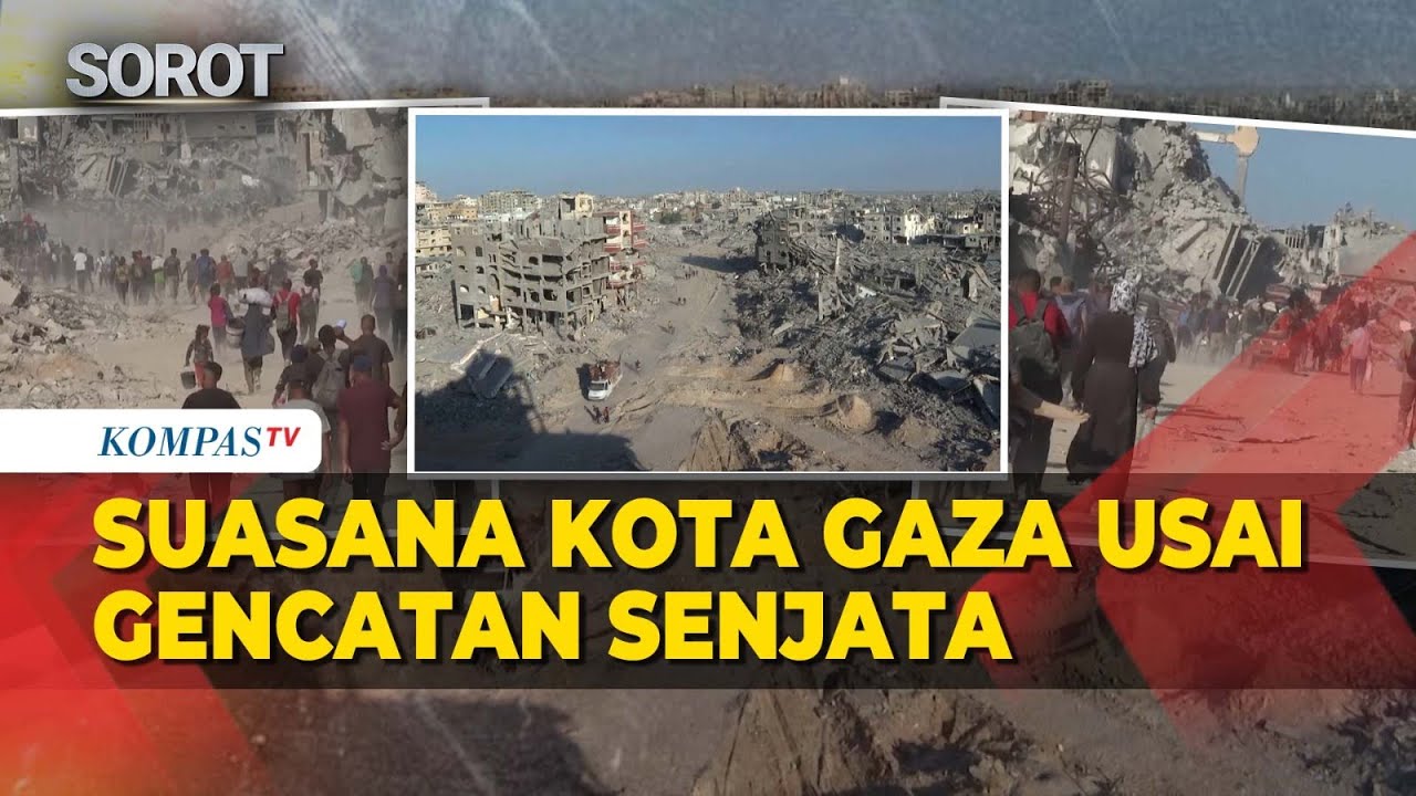 Suasana Kota Gaza usai Gencatan Senjata, Warga: Rumah Hancur Total!