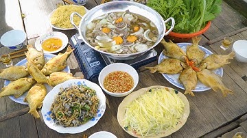 "Lòng Heo Hầm Tiêu Xanh" Lai rai trên đồng Mộc Hoá Mùa Nước Nổi 2025 | Nét Quê #630