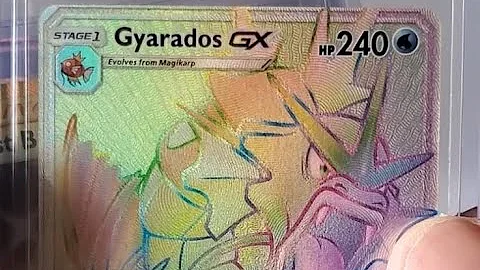 How much is a rainbow rare gyarados GX worth?