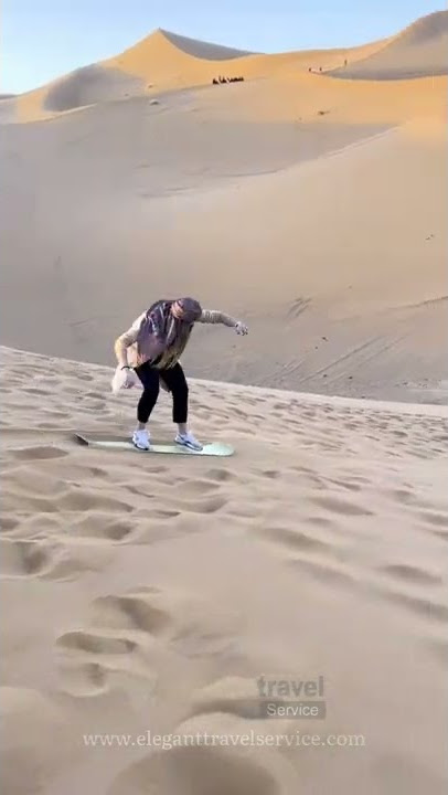 Sandboarding In morocco desert #sandboarding #sandboard 🛹🏂😍🔥