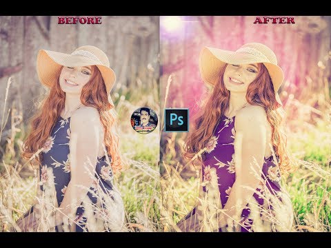 Photoshop CC2018 Tutorial  Outdoor Portrait Edit Using Adobe Camera RAW������