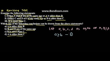 Ranking Test Problem 7
